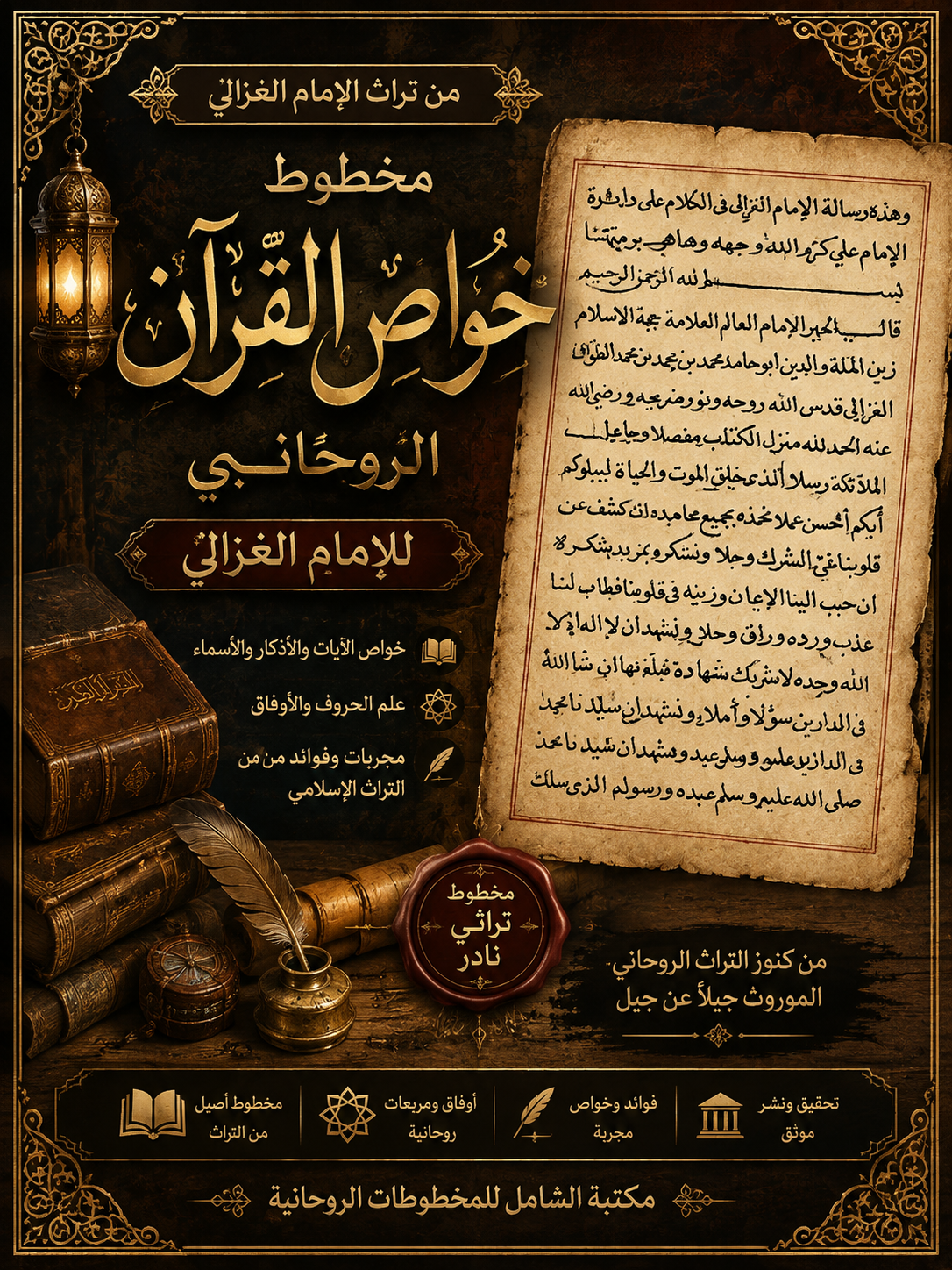 مخطوط خواص القرءان دائرة الحروف للامام على